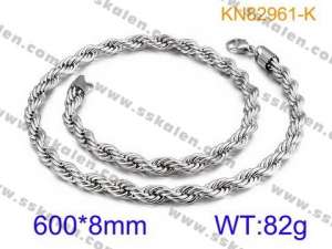 Stainless Steel Necklace - KN82961 -K